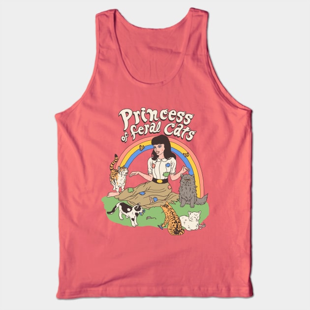 Princess Of Feral Cats Tank Top by Hillary White Rabbit